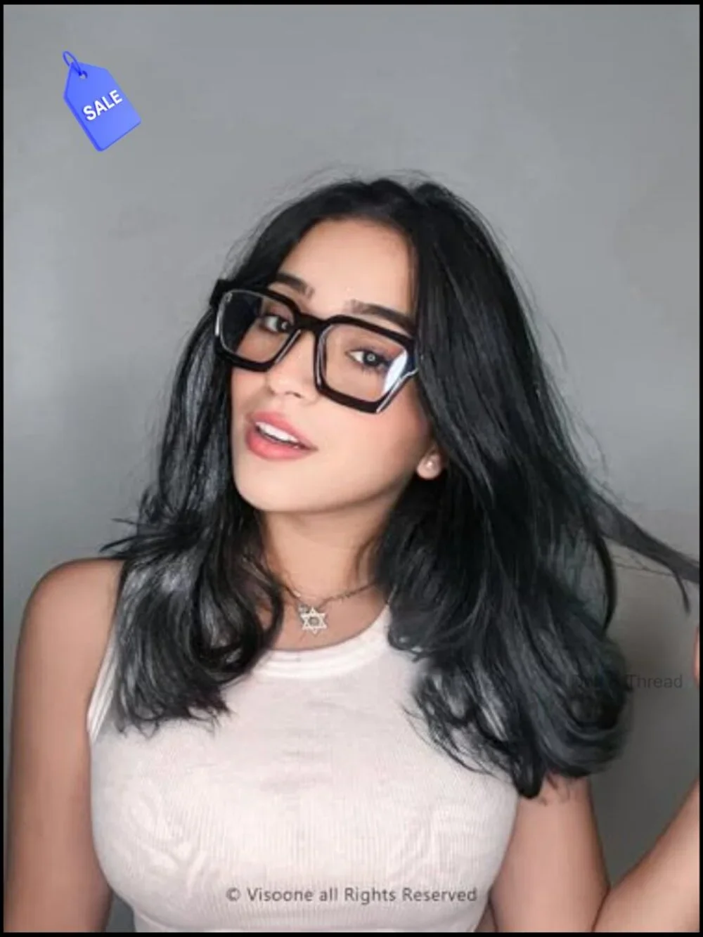 TR90 Square Blue Light Filter Glasses Anti Glare Computer UV Protection